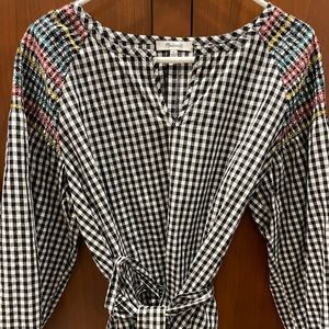 Madewell Boho Top with Tie Waist. Rarely Worn. Size L.
